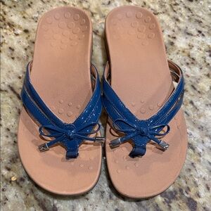 Vionic Bella X Navy Sandals Orthotic Size 8